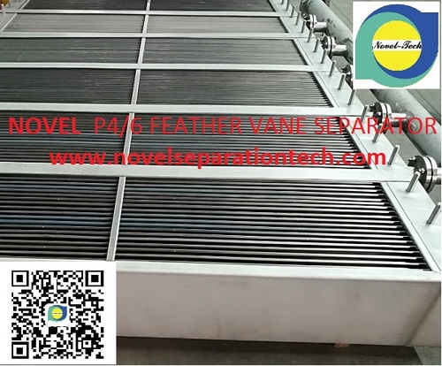 p4/6 type block-proofing hpe feather vane separators to steam compressors p4/6型蒸发器二次蒸汽压缩机热泵专用羽叶分离除沫器（专利技术）